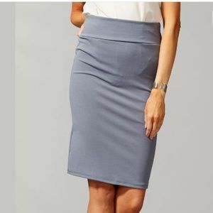 Vky&Co Gray Tummy Control Pencil Skirt Size 2X
